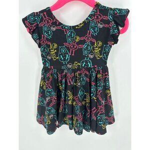 Dotdotsmile Girls Dress Size 6/12 Months Monster Print New With Tags